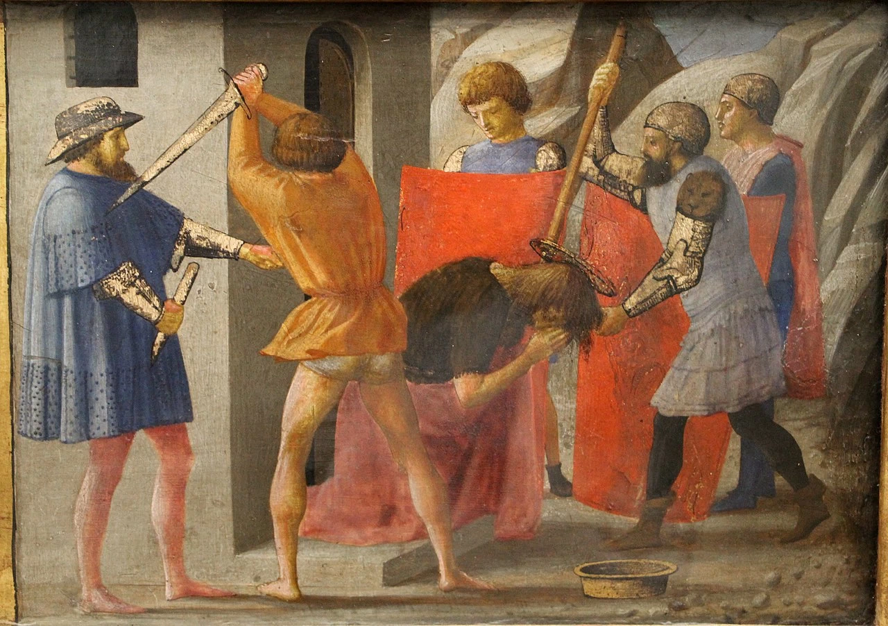 Predella - Martirio di san Giovanni Battista, Gemaldegalerie, Berlino